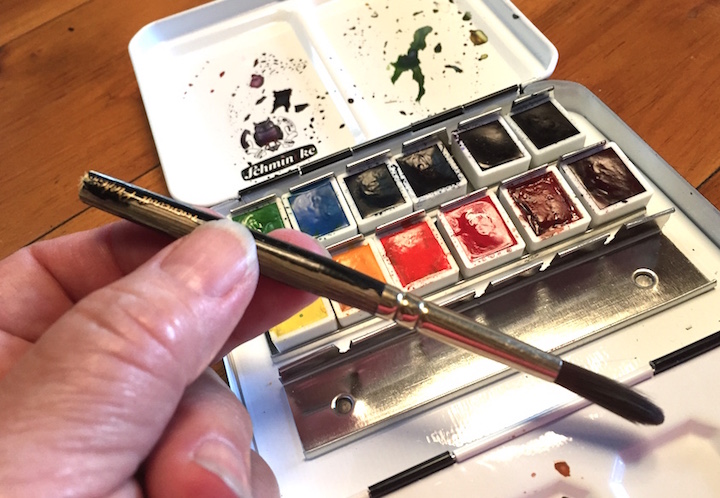 Traveling with My Schmincke Watercolor Paint and Feeling Happy – Art in the  Center